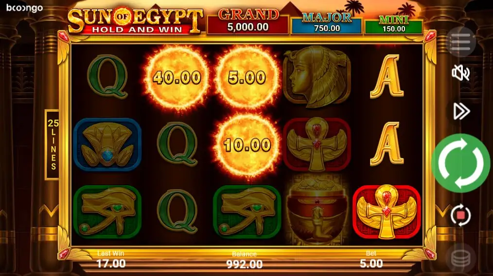 Демо игра Sun of Egypt
