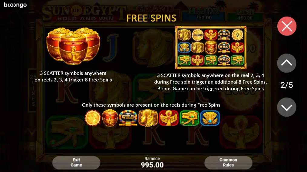 Sun of Egypt играть демо рублях